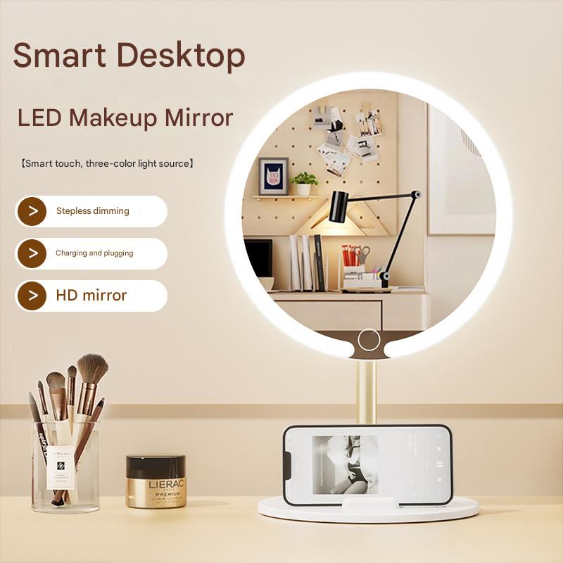 Aura-L LED Desk Mirror