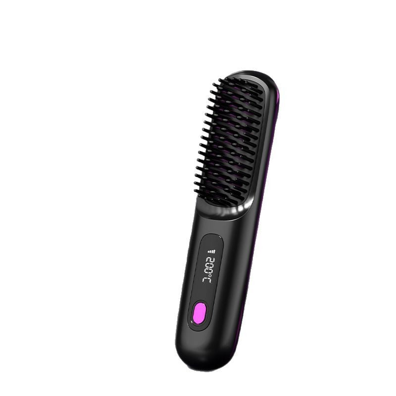 New Style Straight Hair Comb Cross-border Wireless Straight Hair Comb Negative Ion Straight Hair Comb Wireless Straight Roll Portable Straight Hair Curl Hair Comb