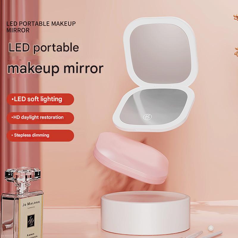 Simple Beauty Dual Folding LED Makeup Mirror