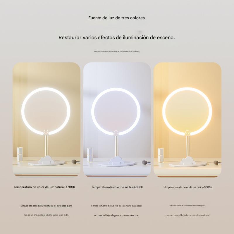 Aura-L LED Desk Mirror